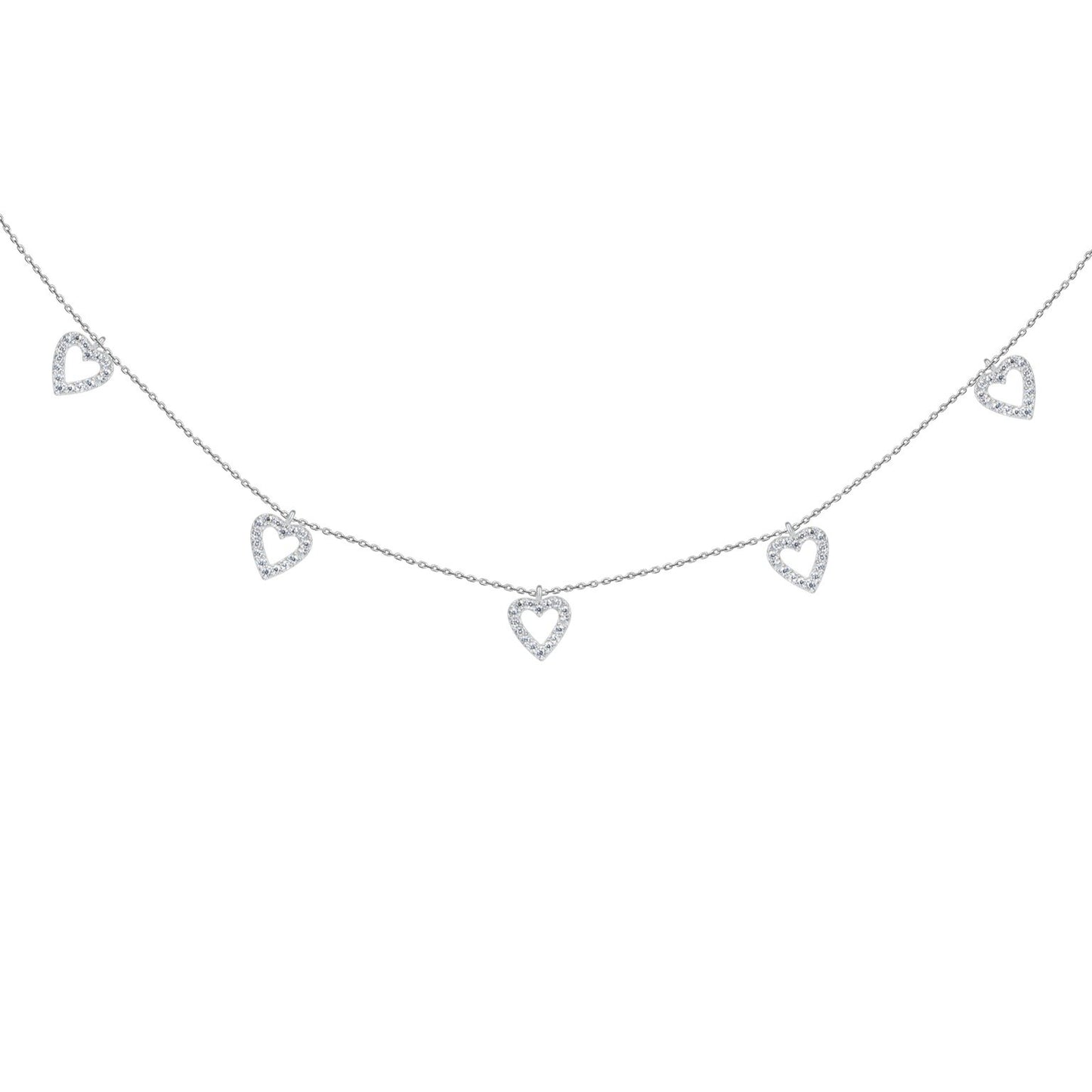 Crystal Hearts Kette