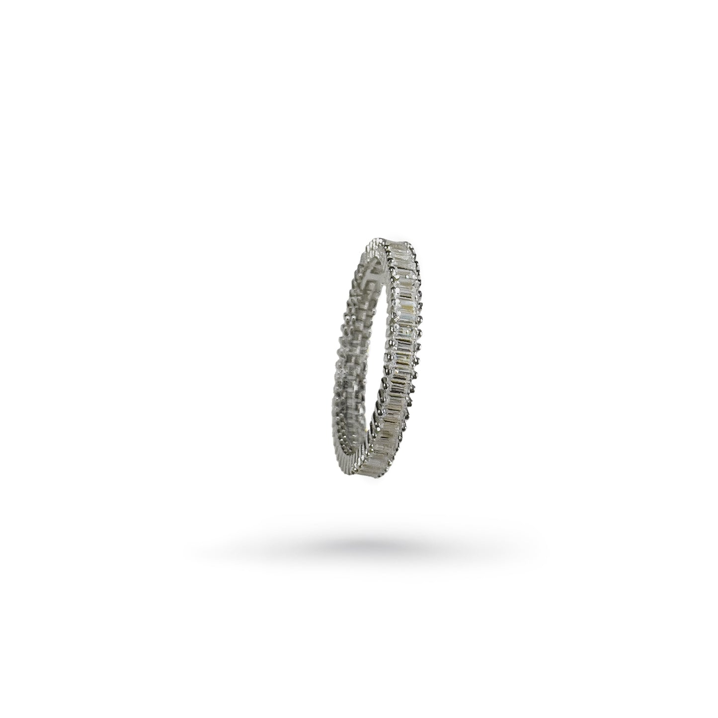 Crystal Ring Silber