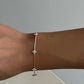 White Flowers Armband