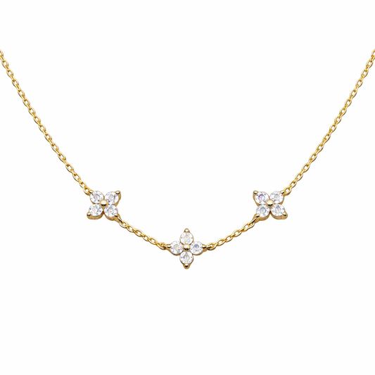 White Flowers Kette