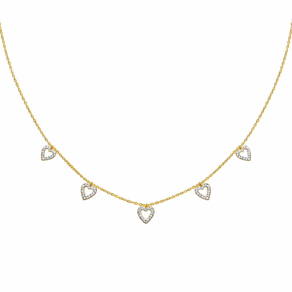 Crystal Hearts Kette