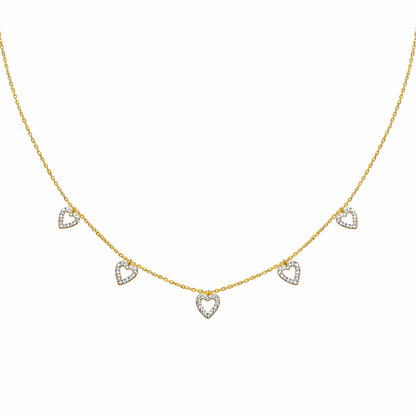 Crystal Hearts Kette