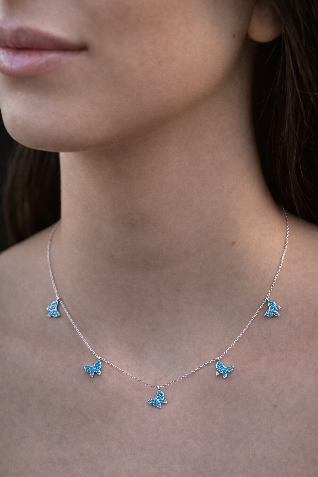 Blue Butterlfy Kette