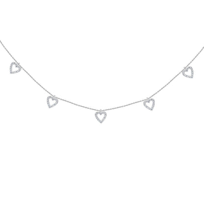 Crystal Hearts Kette