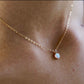 Opal Tropfen Halskette Gold