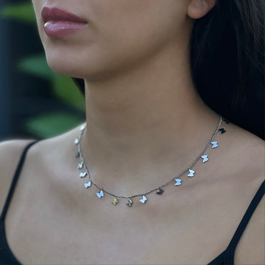 Butterfly Kette Silber