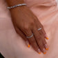 Crystal Ring Silber